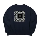 ROYAL PrincessのROYAL KINGダマスク柄BLACK Big Crew Neck Sweatshirt