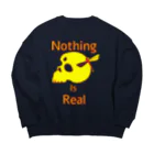 『NG （Niche・Gate）』ニッチゲート-- IN SUZURIのNothing Is Real.（黄色） Big Crew Neck Sweatshirt