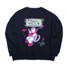 金星灯百貨店のなんと三角　衛星通信 Big Crew Neck Sweatshirt