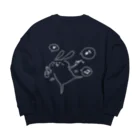 たてはくりえいとのなつみ今夜も手酌。 Big Crew Neck Sweatshirt