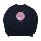 みつあみあさこの31日の夢(🌕) Big Crew Neck Sweatshirt