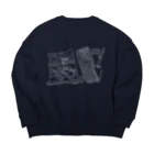 SNOW LIFE JOURNEYのテレマークスキーでバックカントリーシリーズ ブーツとクライミングスキン Big Crew Neck Sweatshirt