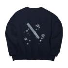 雫の炭酸 Big Crew Neck Sweatshirt