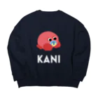 wakai_manamiの赤ちゃんカニ〈文字白〉 Big Crew Neck Sweatshirt