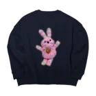 ゆめうさぴのゆめうさぴ Big Crew Neck Sweatshirt