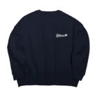 Cloverの白ロゴ 小 Big Crew Neck Sweatshirt