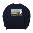 アトミッカの冬の海 Big Crew Neck Sweatshirt