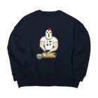 すとろべりーガムFactoryのひたすらネギを切るニワトリ男 Big Crew Neck Sweatshirt