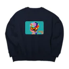 Brook(NBC games)のiungo（パッケージデザイン） Big Crew Neck Sweatshirt