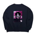 もりまちこの口は災いの元 Big Crew Neck Sweatshirt