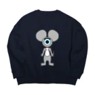 Victory1004のanimal EYE Big Crew Neck Sweatshirt