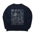 渡邊野乃香のお店のランプライトをいつまでも【ver.3】 Big Crew Neck Sweatshirt