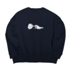 comayuの白目でSTAY HOME Big Crew Neck Sweatshirt