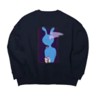 りしのみせ。のヘビースモーカーUSAOと女のグッズ Big Crew Neck Sweatshirt