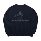 GOLDENTIME_officialのダサダンス Big Crew Neck Sweatshirt