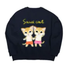 ねこぱんつのスナネコぱんつ Big Crew Neck Sweatshirt