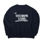 KEN's☆BASEBALL FAN SHOPのYOKOHAMA LOVERS 1　白文字 Big Crew Neck Sweatshirt