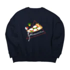 喫茶角砂糖のマルゲリータピザ！！ Big Crew Neck Sweatshirt