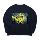 “Mosh's Exhibition“shopのCandle Mosh murder case 1 Big Crew Neck Sweatshirt