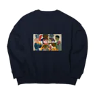 tinoah marchéのOui Oui oui Big Crew Neck Sweatshirt