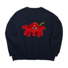 むにゅのバケモノくん Big Crew Neck Sweatshirt