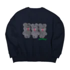 むにゅのねず型プクくん Big Crew Neck Sweatshirt