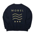 MODELjapanのスターウェイブ Big Crew Neck Sweatshirt