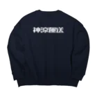 悠久の神涼運送ロゴ(白) Big Crew Neck Sweatshirt