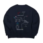 This_Peaceのイヌリンくん Big Crew Neck Sweatshirt