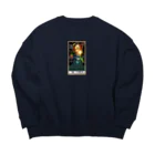 みにゃ次郎のタロットTOWERS Big Crew Neck Sweatshirt