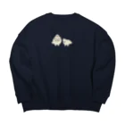 コズ研究所のらいちょう親子冬毛 Big Crew Neck Sweatshirt