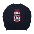 キッズモード某の楽しいロンドンバス♪ Big Crew Neck Sweatshirt