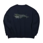 backpackerのタイルのナガスクジラ Big Crew Neck Sweatshirt