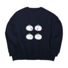 四角くてカリカリのなかよし肉まんパーティー Big Crew Neck Sweatshirt