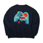 MUMBLEBOYの鏡像魔神２ Big Crew Neck Sweatshirt