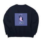 riku_hydrangeaのわたしのとりで Big Crew Neck Sweatshirt