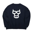 DRIPPEDのBLUE DEMON MASK / ブルーデモンマスク ビッグシルエットスウェット