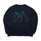 奇妙な倉庫 骨狩工房のネオン看板風 Big Crew Neck Sweatshirt