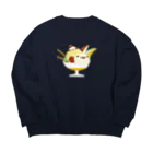 しいくいんのSUNDAYつら犬サンデー Big Crew Neck Sweatshirt