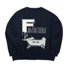 蜜ʕ•ﻌ•✻のFantastickle(ホワイトチョコ・フチなし) Big Crew Neck Sweatshirt