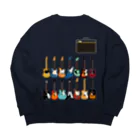 MOCOPOCOのギターとアンプ Big Crew Neck Sweatshirt