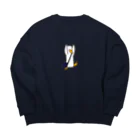 ななごりのショルバーダックくんバンザイ Big Crew Neck Sweatshirt