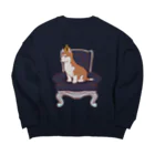 prunelleのKing Dog Big Crew Neck Sweatshirt