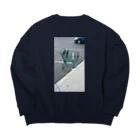 チルTショップのAbandoned Shopping Carts 3 Big Crew Neck Sweatshirt