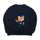 ロクサイワークスのおいっす！ロクサイさん:5周年Ver Big Crew Neck Sweatshirt