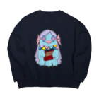 神虎のアマビエさんっ！ Big Crew Neck Sweatshirt