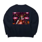 縷◈MADE◈紅の蜘蛛太夫 Big Crew Neck Sweatshirt