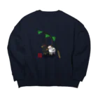 ももよりの高野山導き犬 Big Crew Neck Sweatshirt