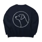 aya1のﾗﾌﾞﾗﾄﾞｰﾙ･ﾚﾄﾘｰﾊﾞｰ〈白線･円〉 Big Crew Neck Sweatshirt