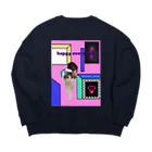 momo_emiのhappy Big Crew Neck Sweatshirt